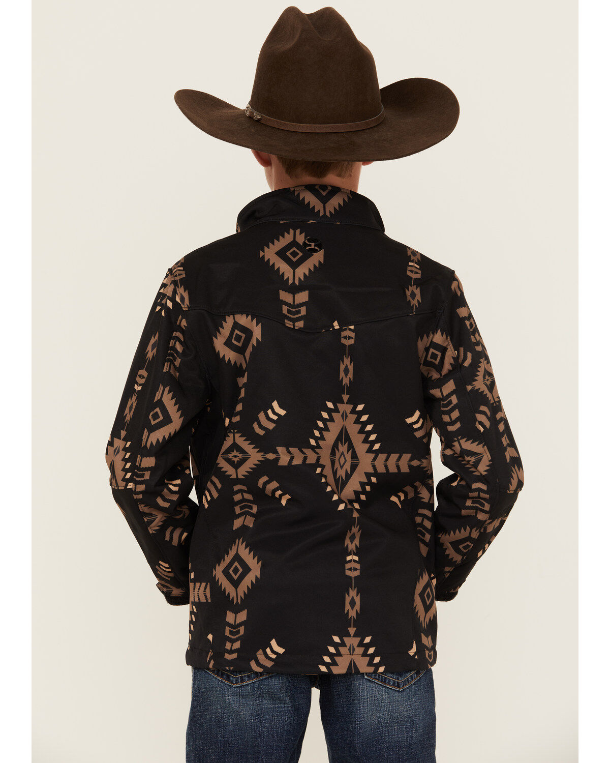 Hooey Boys' Southwestern Print Softshell Jacket