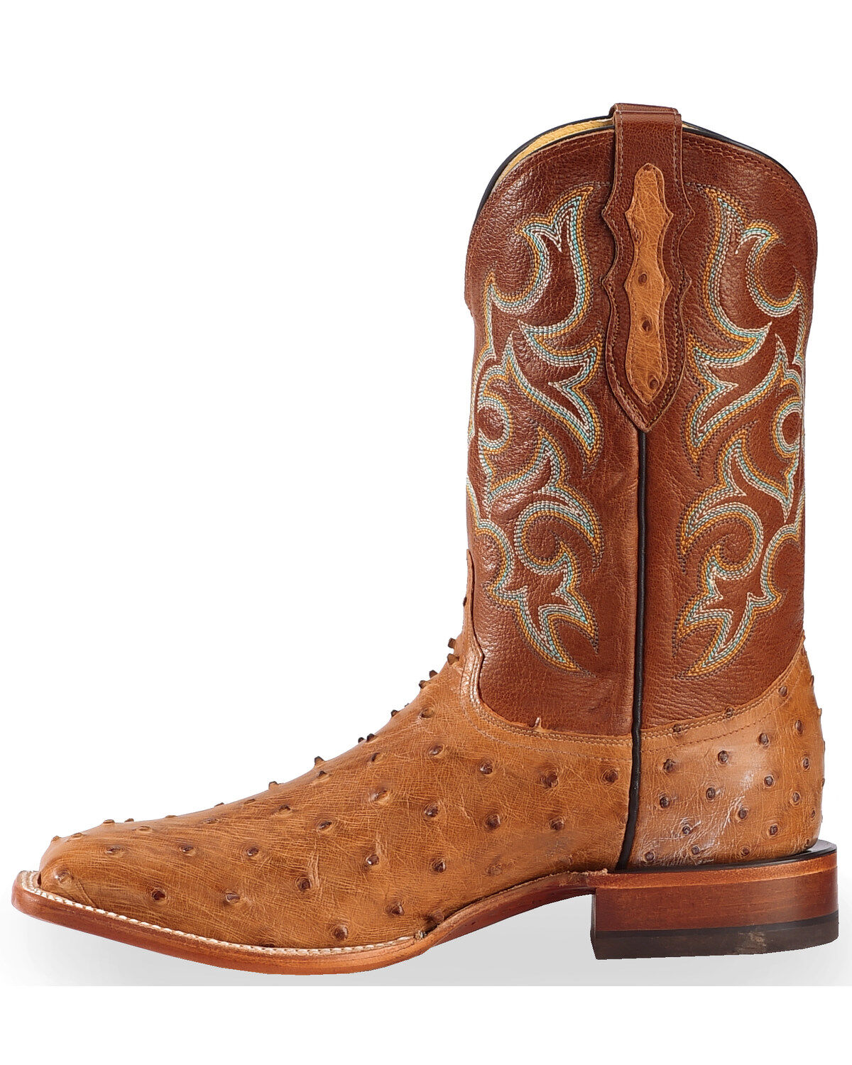Justin Men's Full Quill Ostrich Western Boots