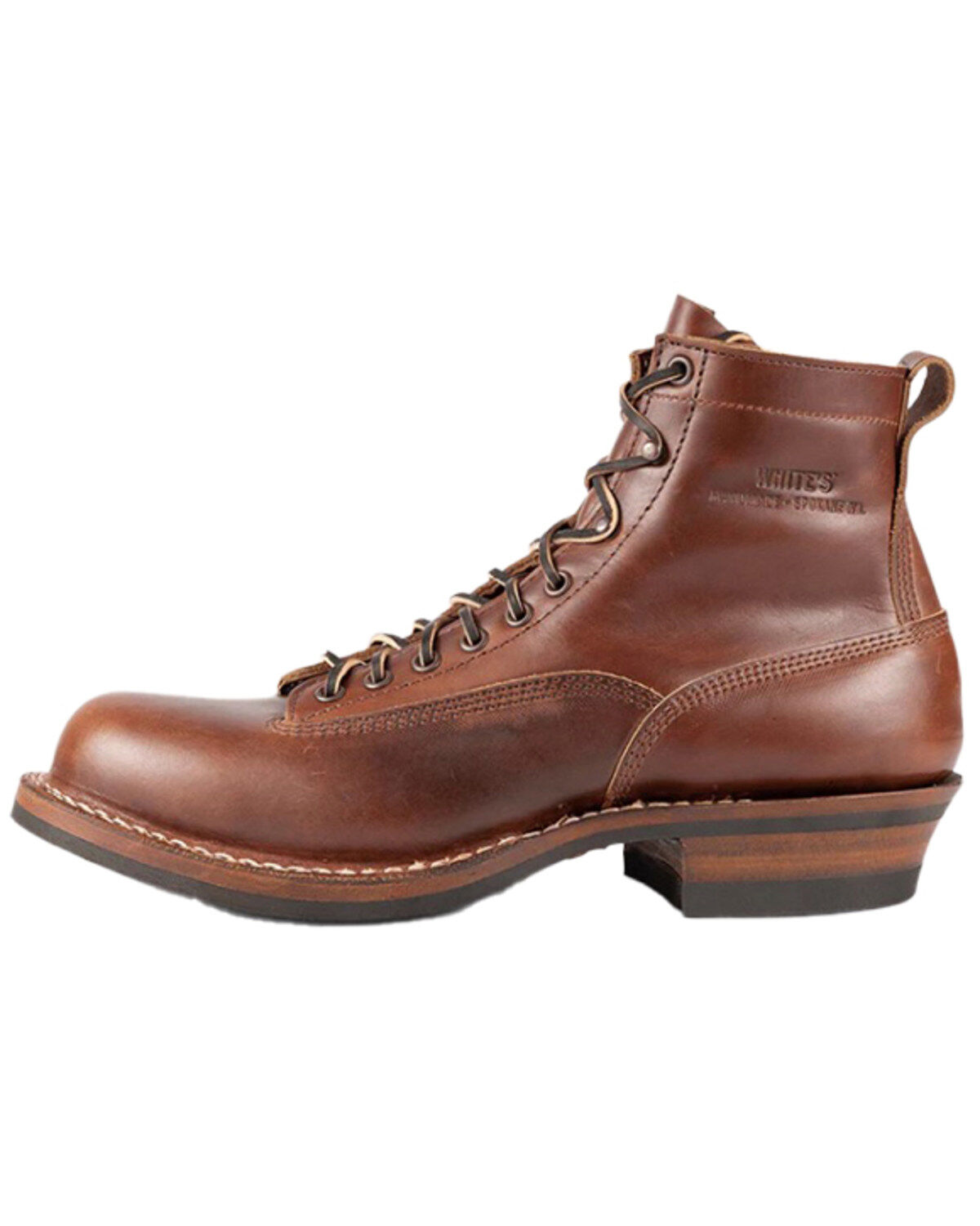 White's Boots Men's Cutter 6" Lace-Up Work Boots - Round Toe