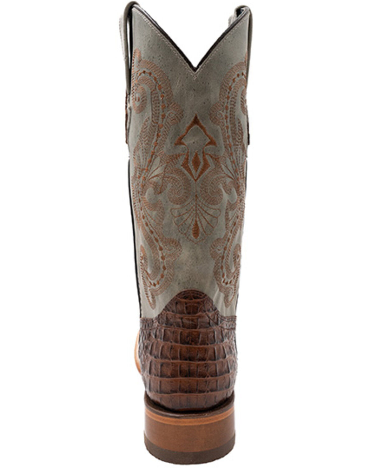 Ferrini Men's Caiman Croc Print Western Boots - Broad Square Toe