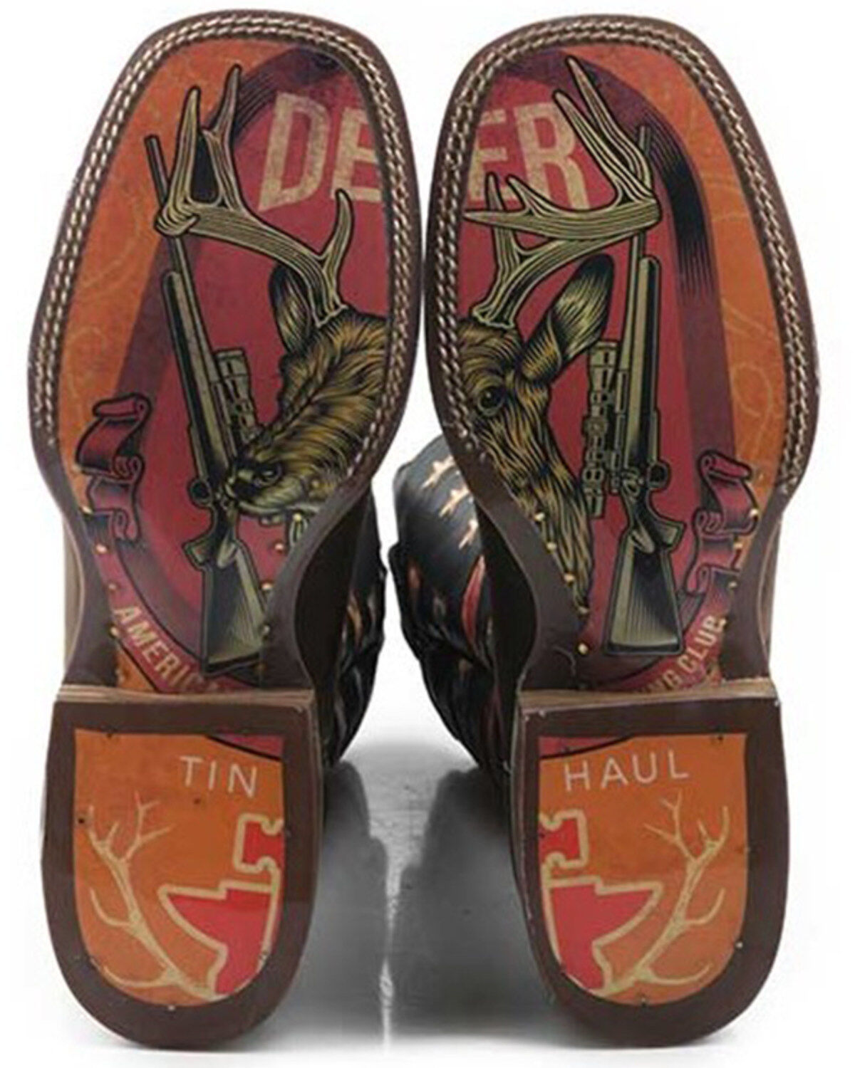 Tin Haul Men's Open Season Transparent Western Boots - Broad Square Toe