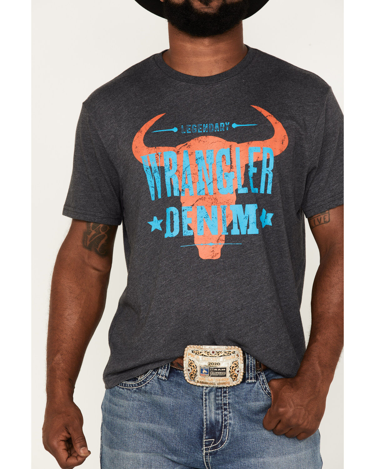 Wrangler Men's Wrangler Denim Steer Head Graphic T-Shirt