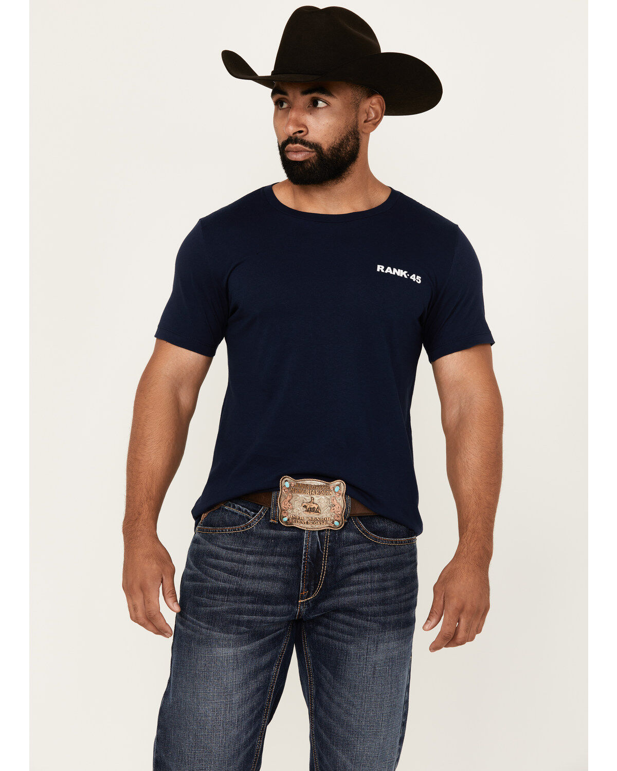RANK 45® Men's Elliot Cowboy Short Sleeve Graphic T-Shirt