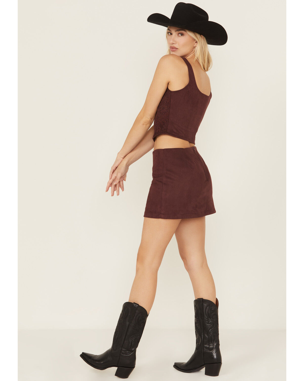 Shyanne Women's Faux Suede Mini Skort