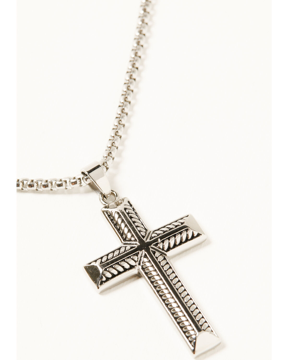 Cody James Men's Textured Cross Necklace