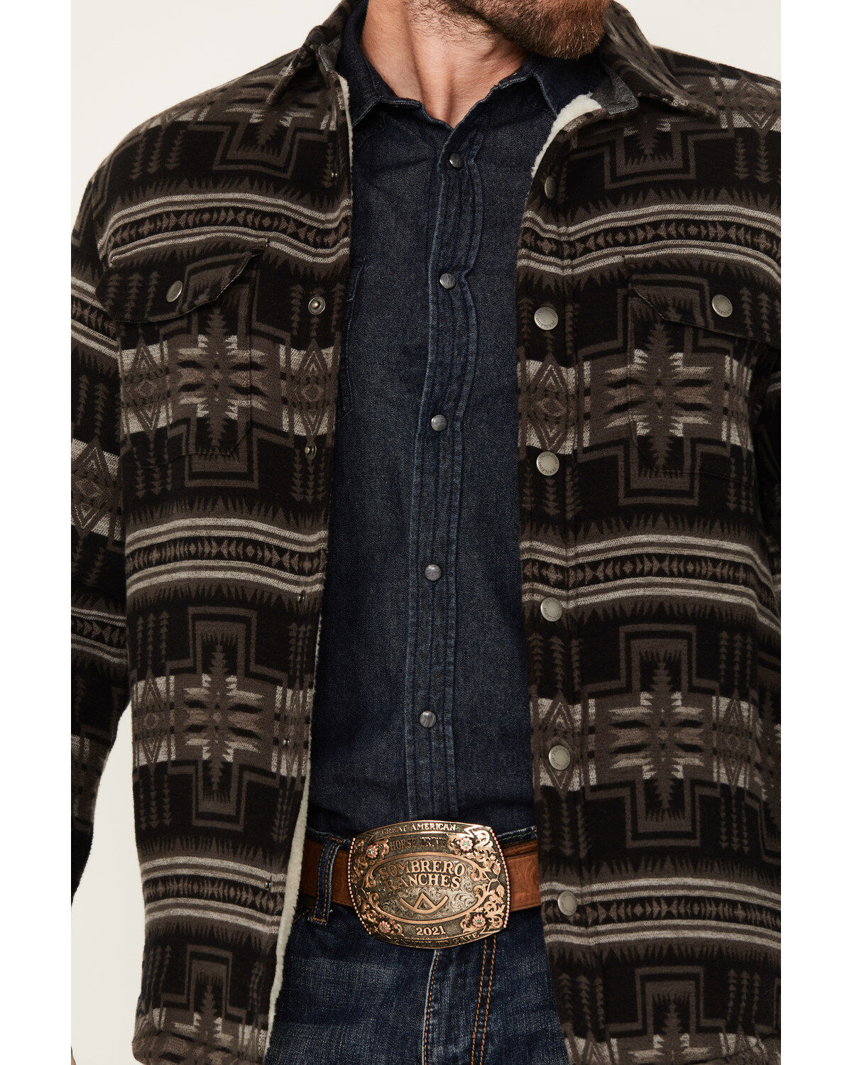 Pendleton Men's Harding Bay City Snap Sherpa Jacket