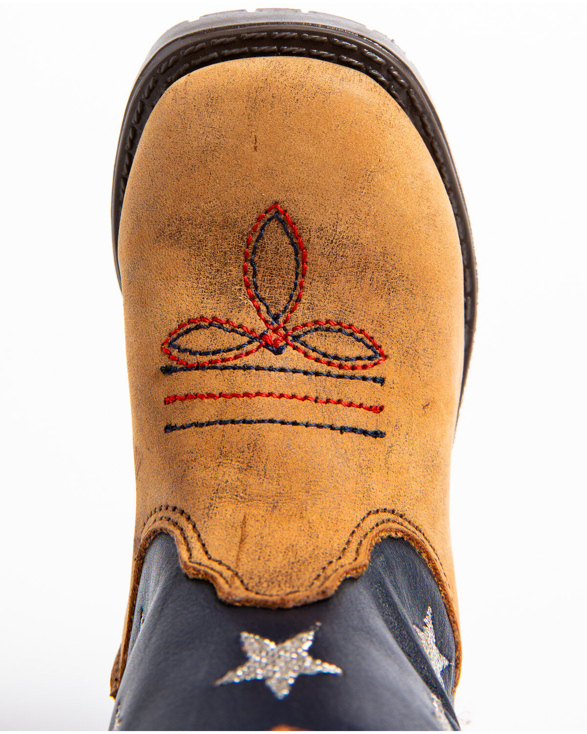 Cody James Toddler Boys' USA Flag Western Boots - Broad Square Toe