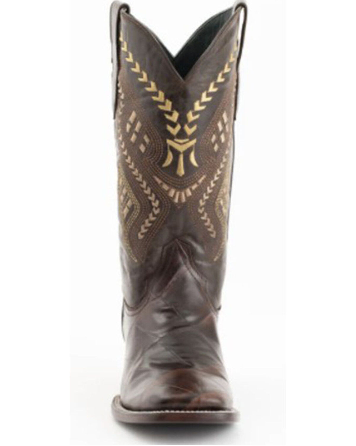 Ferrini Men's Jeese Brown Alligator Print Western Boots - Broad Square Toe