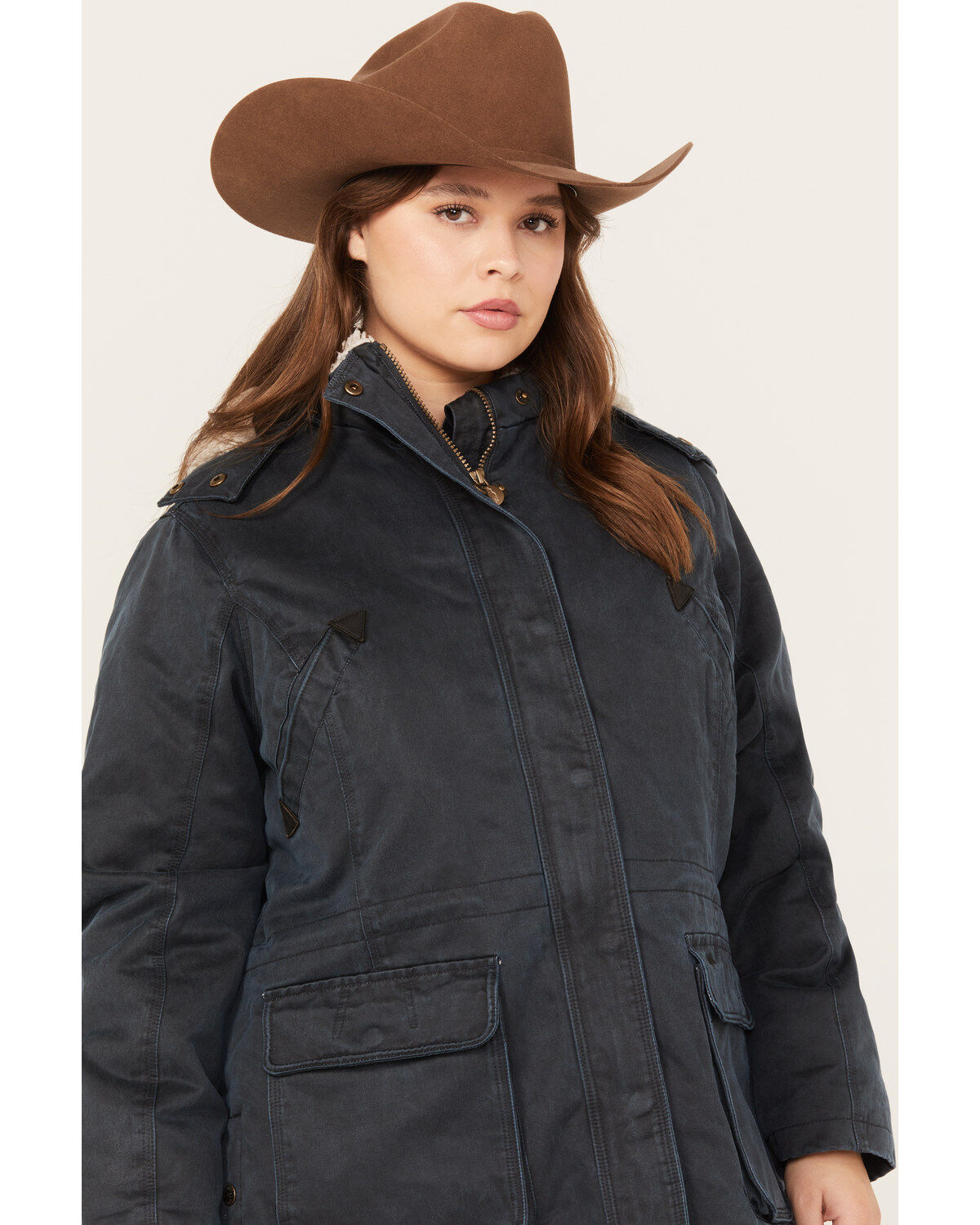Outback Trading Co. Women's Woodbury Sherpa-Lined Hooded Jacket - Plus Size
