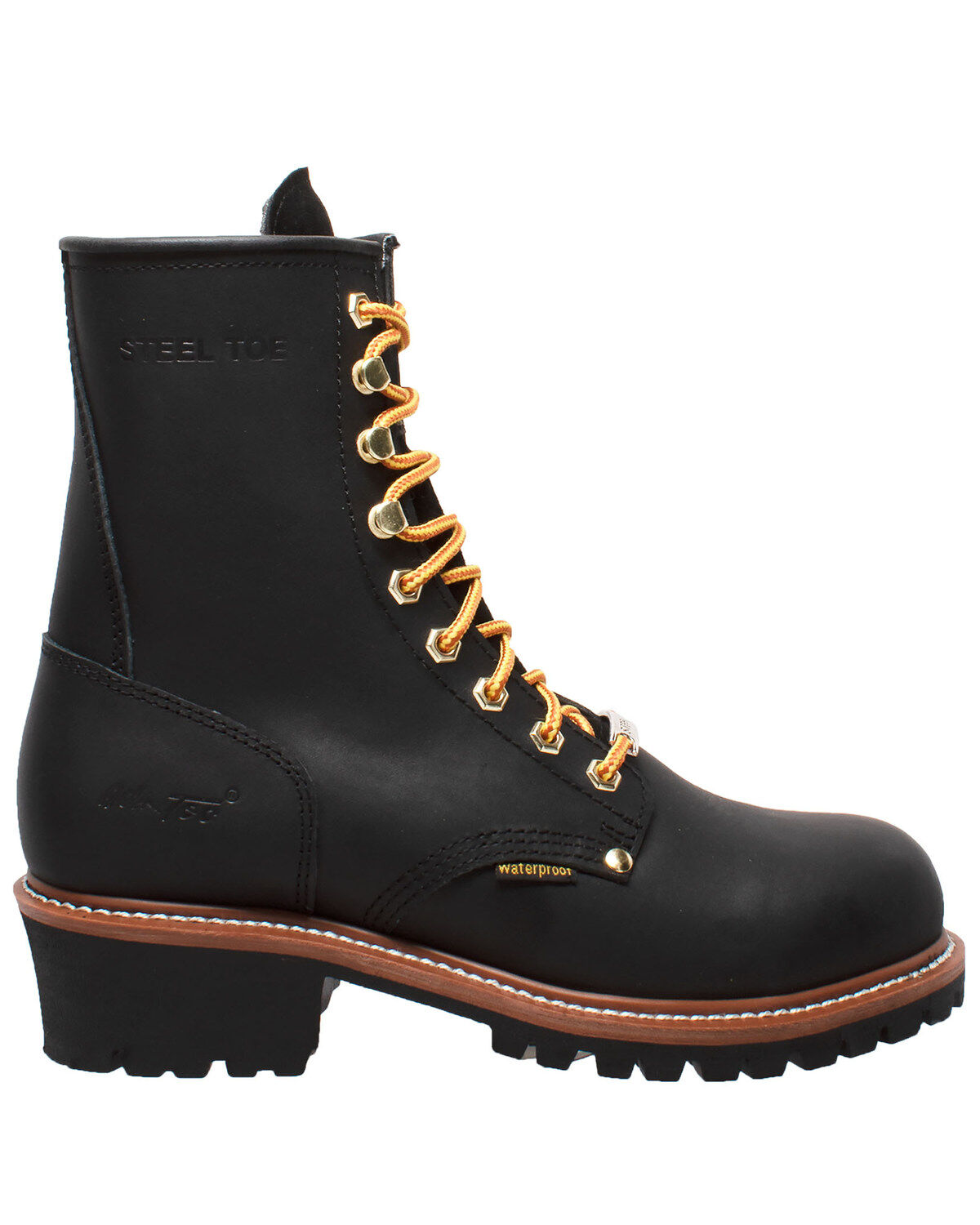 Ad Tec Men's 9" Waterproof Logger Work Boots - Soft Toe