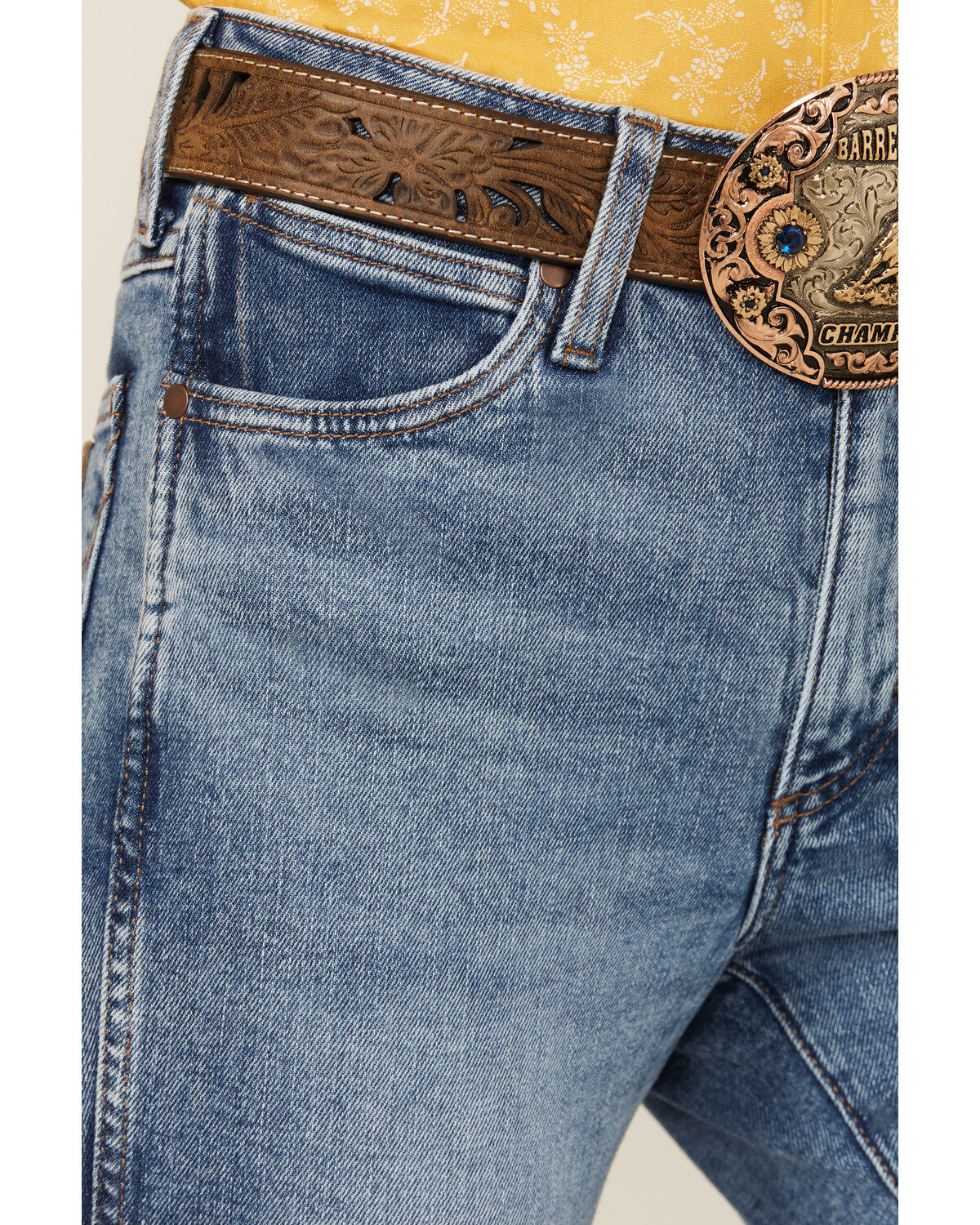 Wrangler Retro Women's Georgia Medium Wash High Rise Bailey Stretch Bootcut Jeans