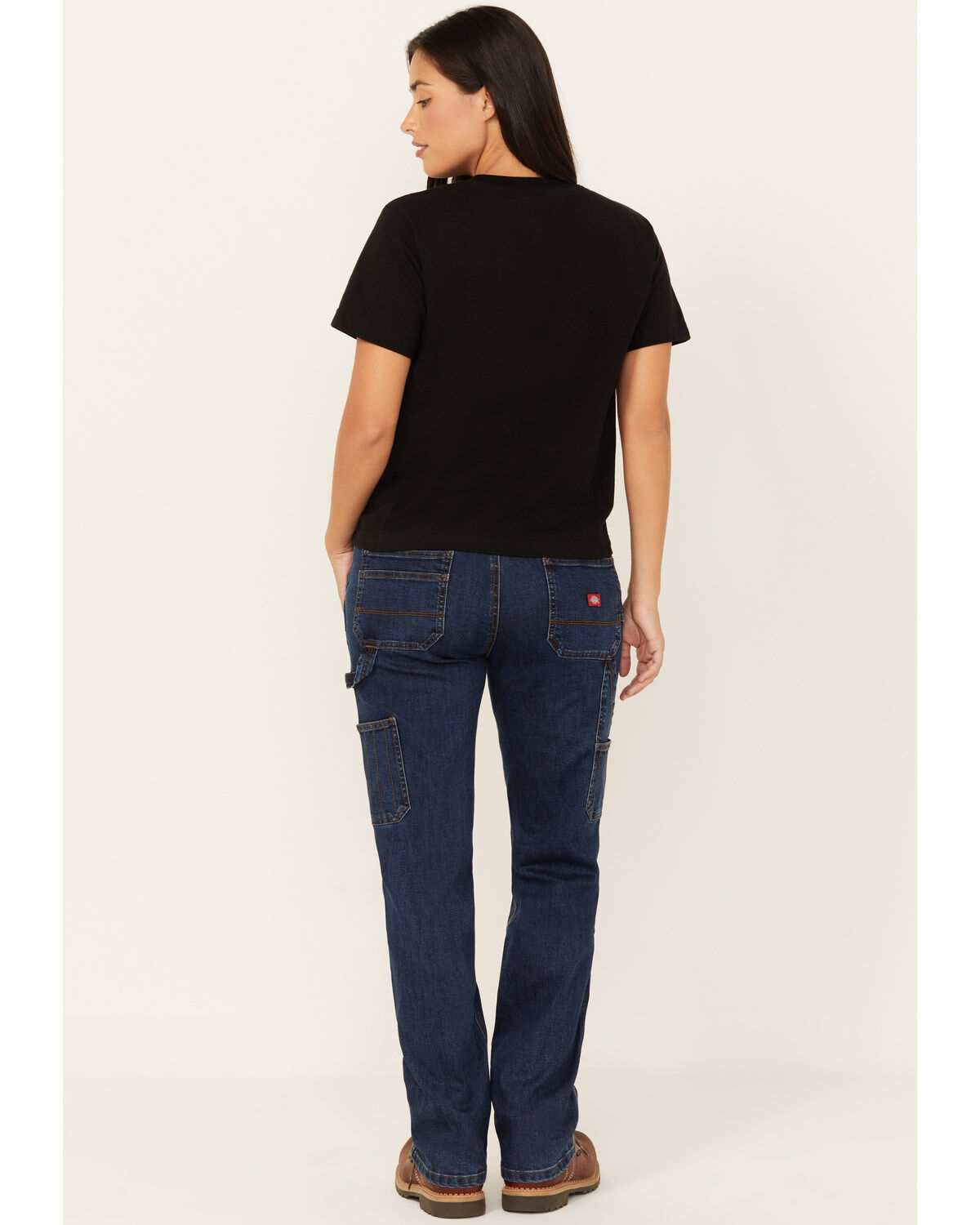 Dickies Women's Relaxed Fit Carpenter Straight Denim Jeans