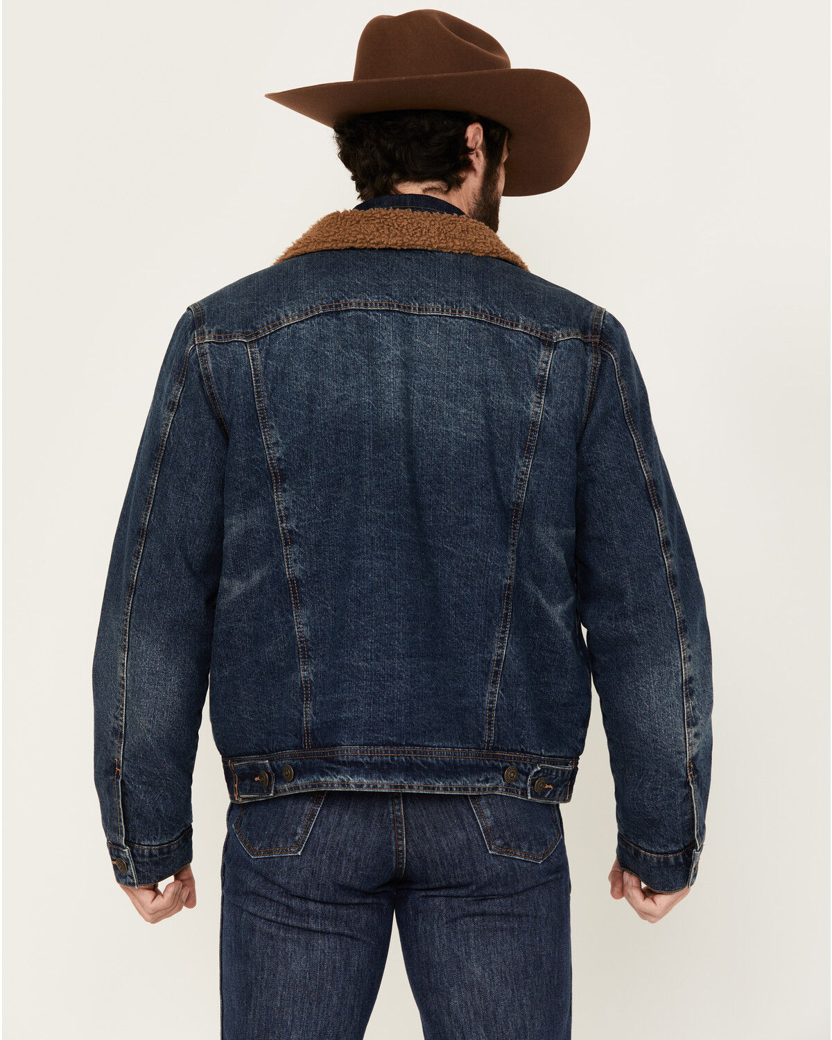 Blue Ranchwear Men's Clay Sherpa Lined Denim Jacket