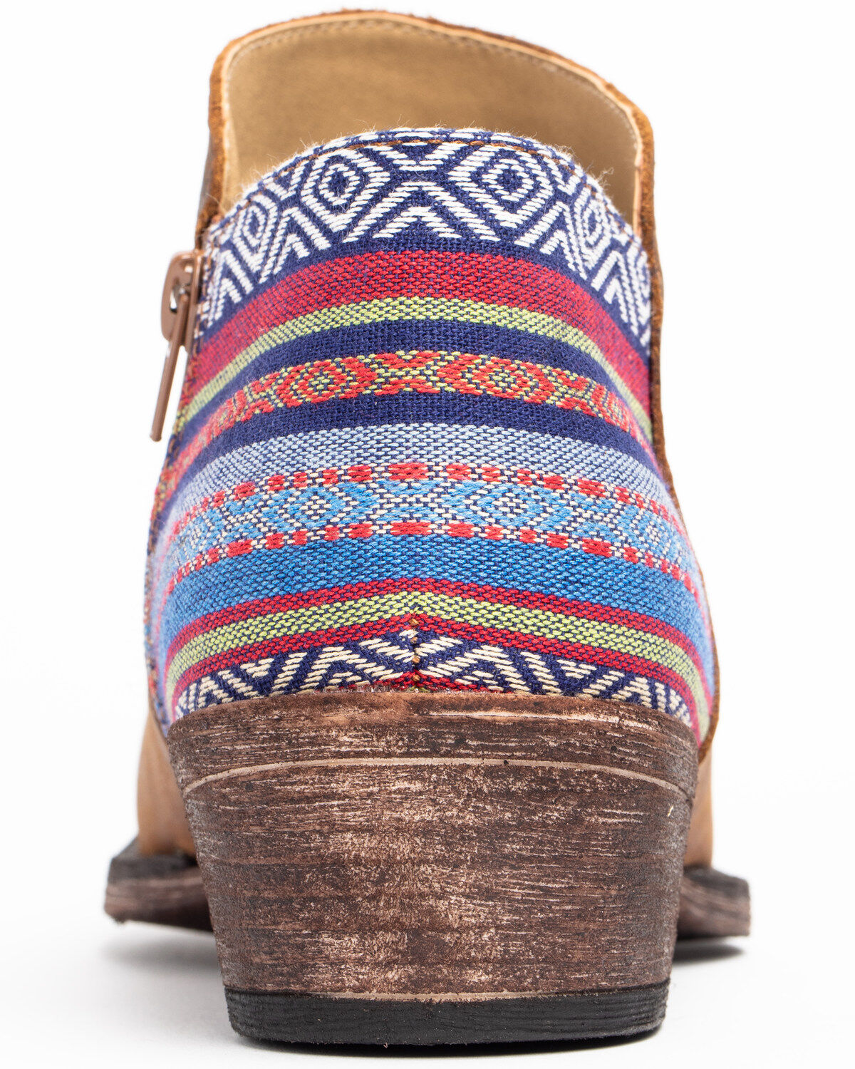 Roper Women's Serape Heel Fashion Booties - Snip Toe