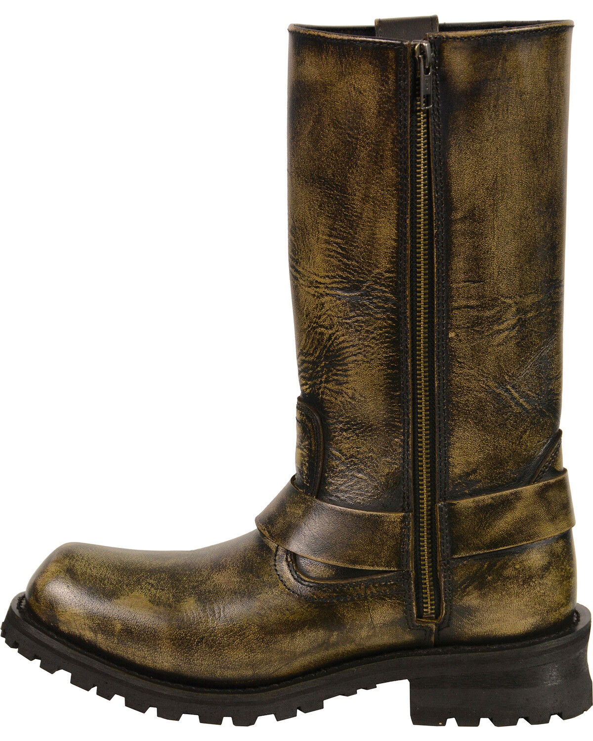 Milwaukee Leather Men's Waterproof 11" Harness Boots - Square Toe - Wide