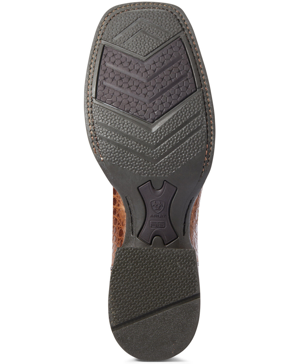 Ariat Men's Caramel Caiman Belly Western Boots - Broad Square Toe