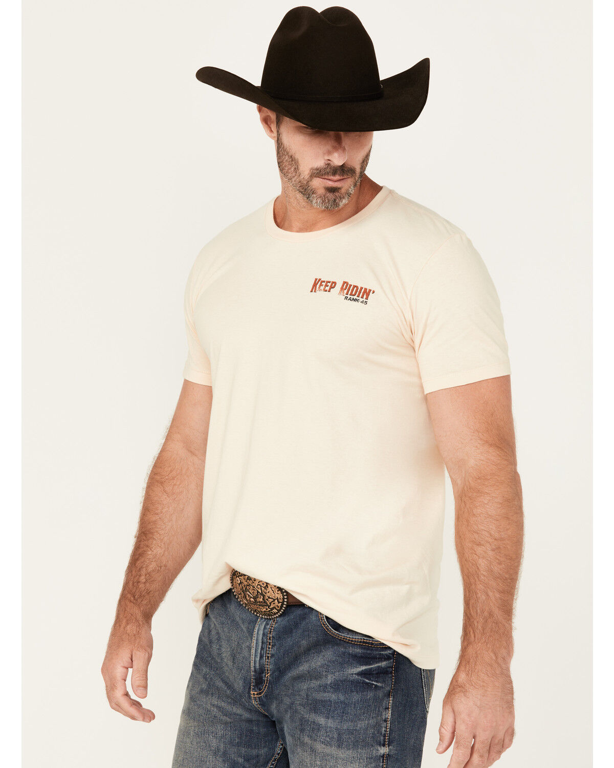 RANK 45® Men's Keep Ridin' Cowboy Short Sleeve Graphic T-Shirt