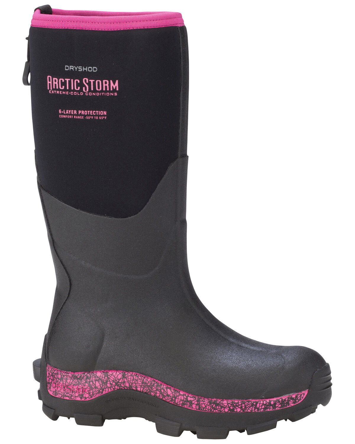 Dryshod Women's Pink Arctic Storm Winter Work Boots