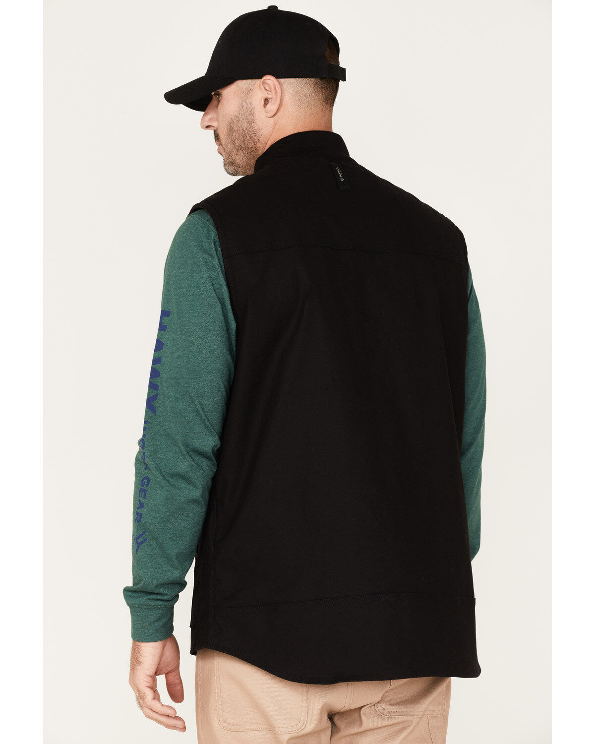 Hawx Men's Canvas Zip-Front Insulated Work Vest