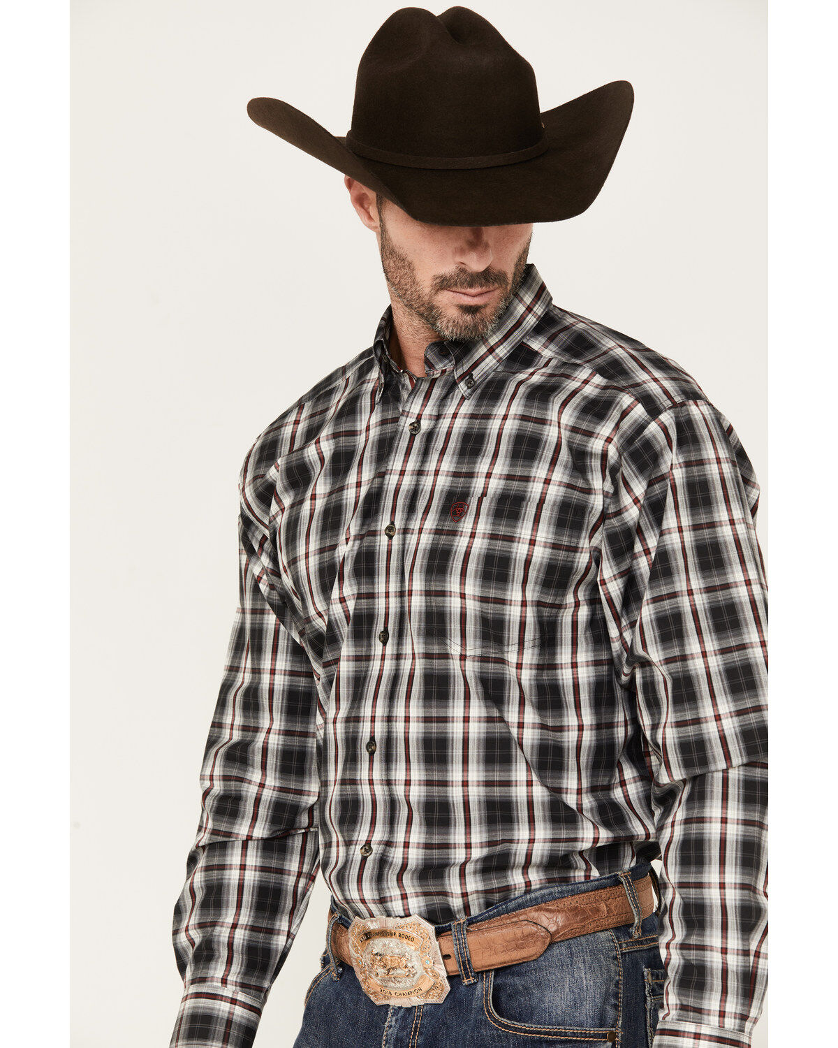 Ariat Men's Pro Series Wilton Classic Fit Long Sleeve Button-Down Shirt