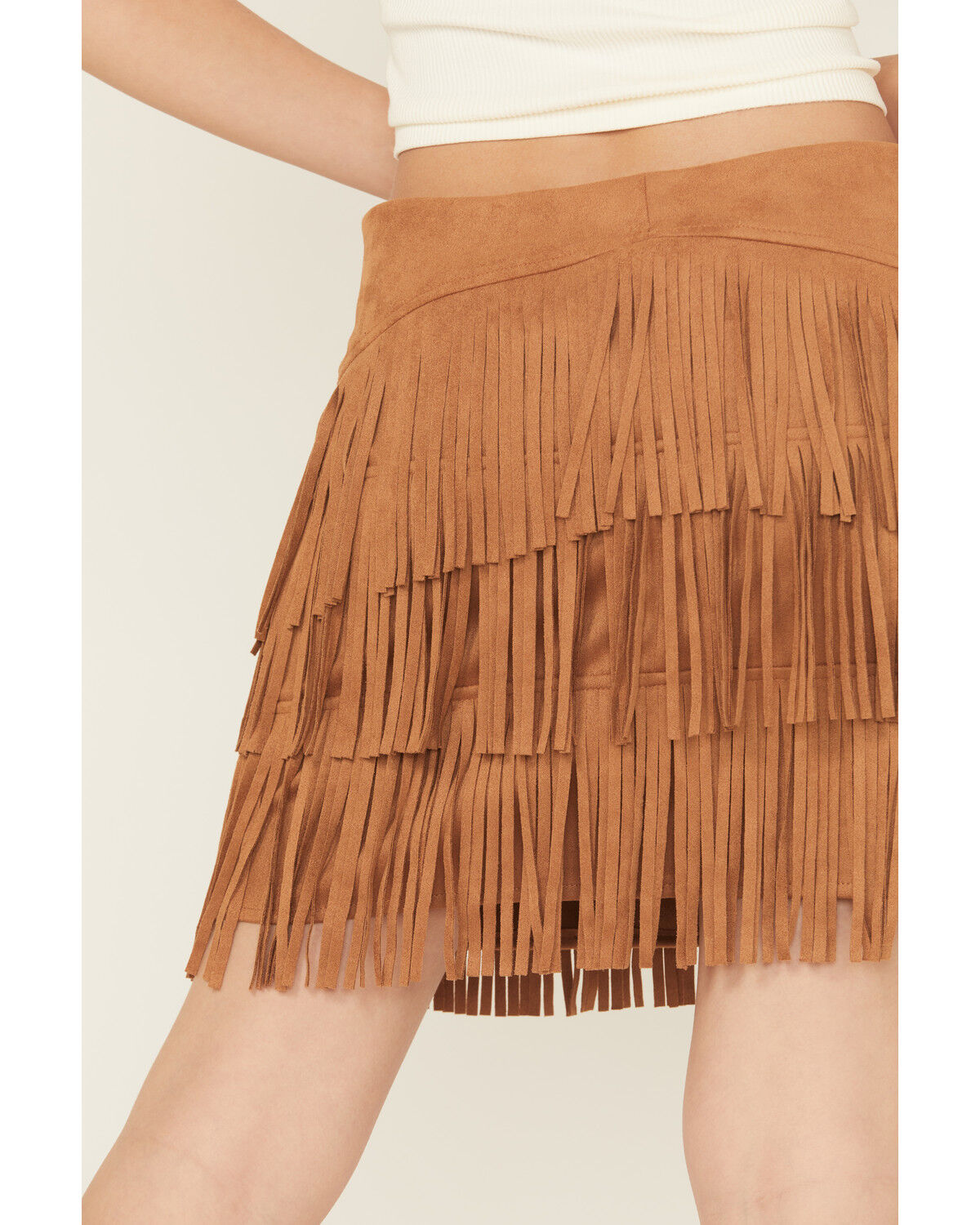Fornia Women's Faux Suede Mini Skirt