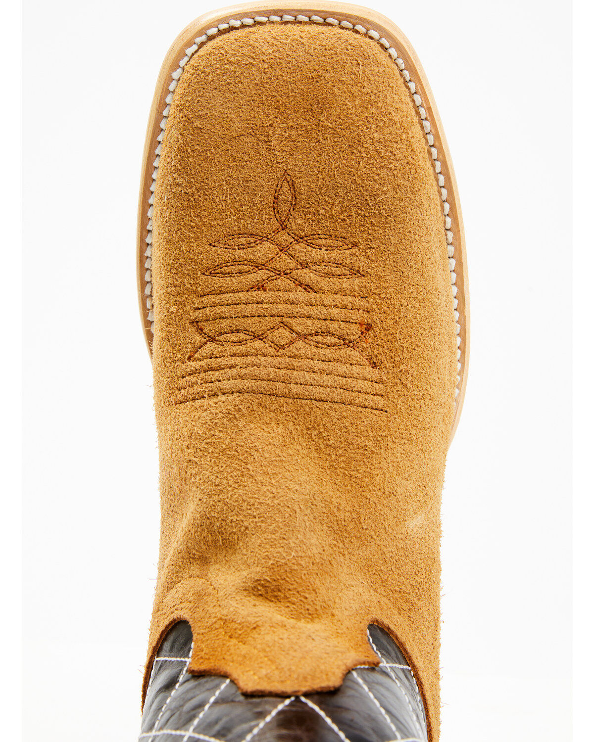 Hondo Boots Men's Roughout Western Boots - Broad Square Toe