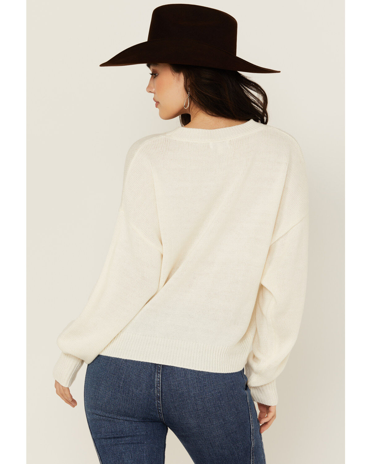 Wrangler Retro Women's Embroidered Boot Sweater