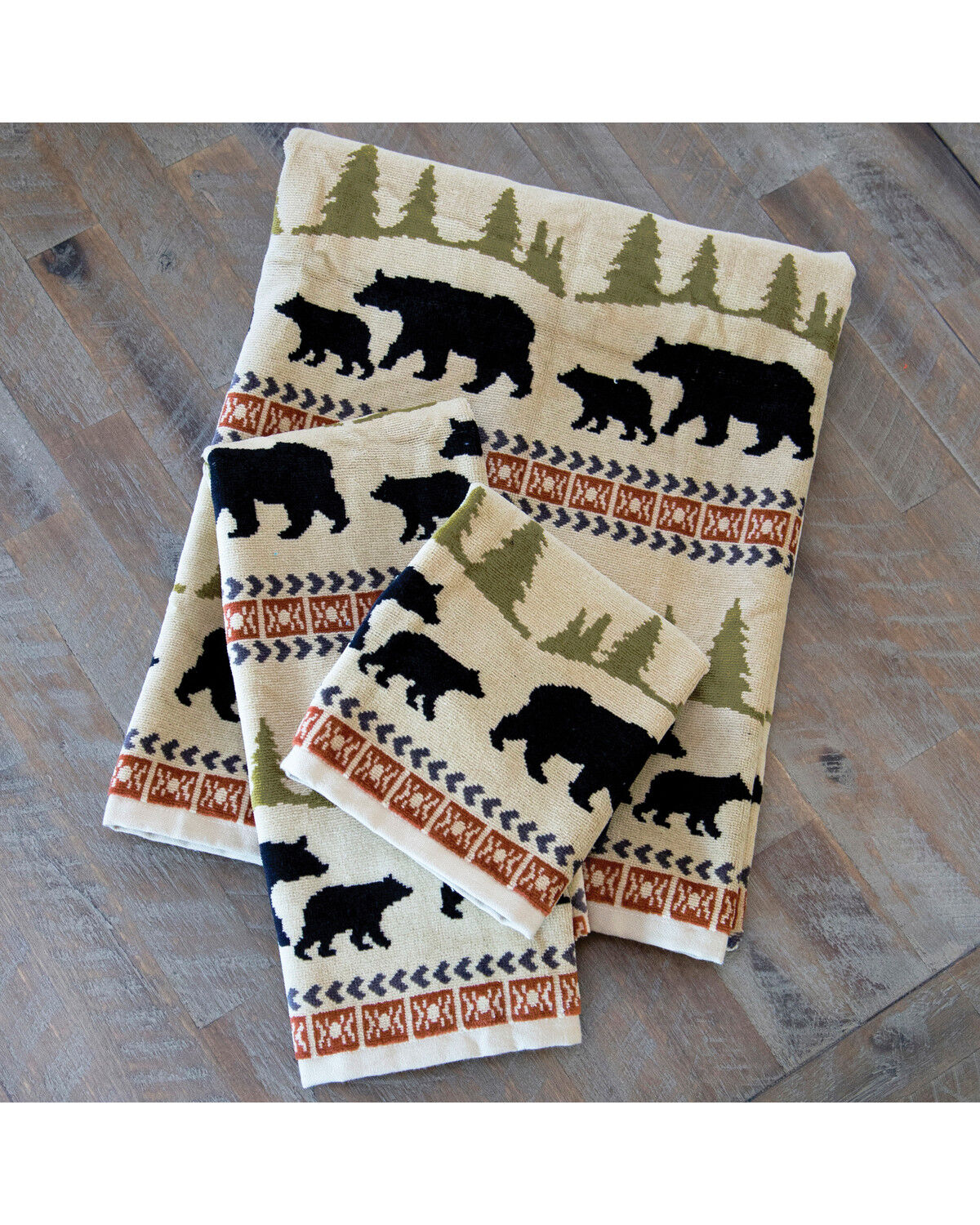 Carstens Home Bear Towels - 3 Piece
