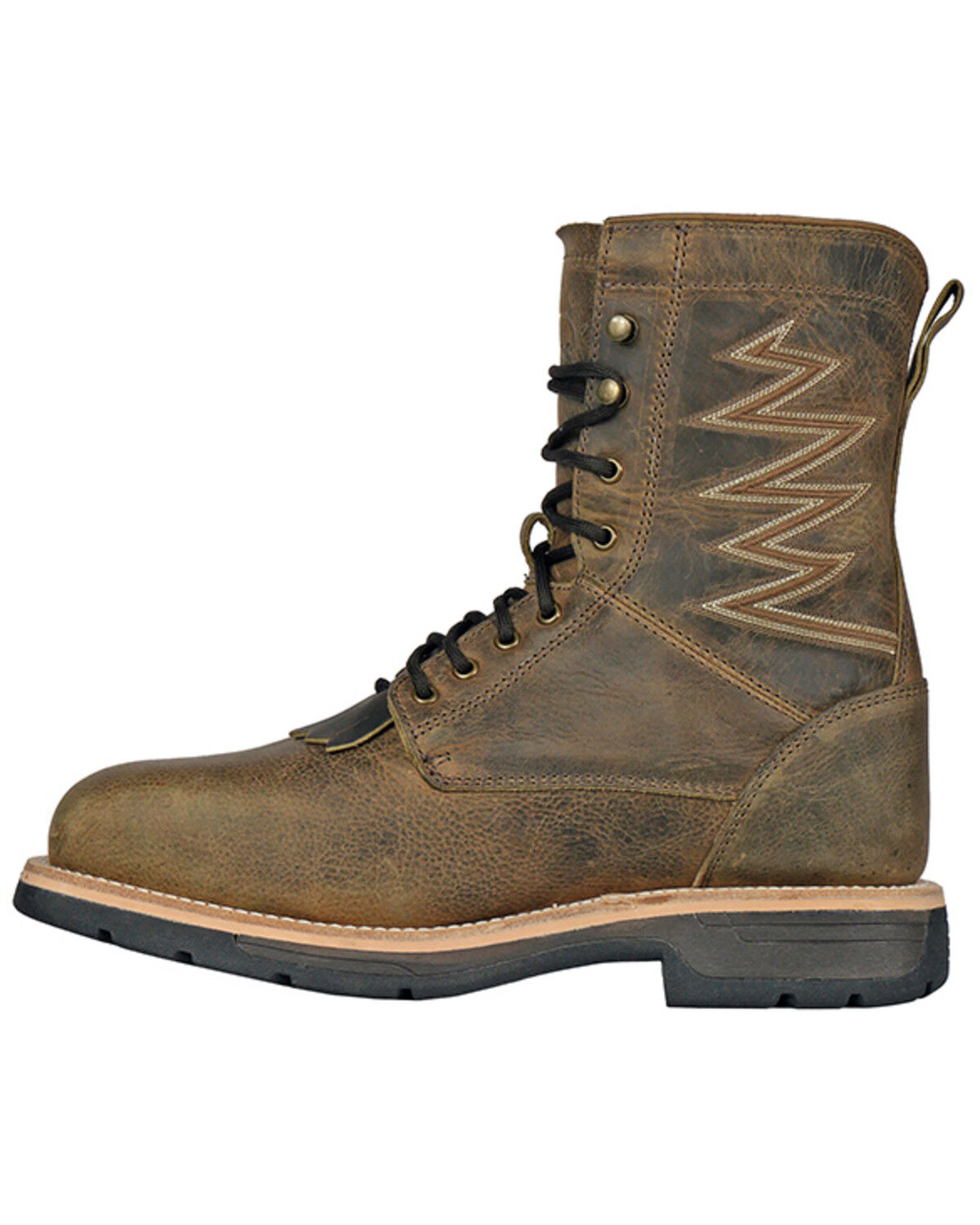 Hoss Men's Distressed Lace-Up Waterproof Work Boots - Composite Toe