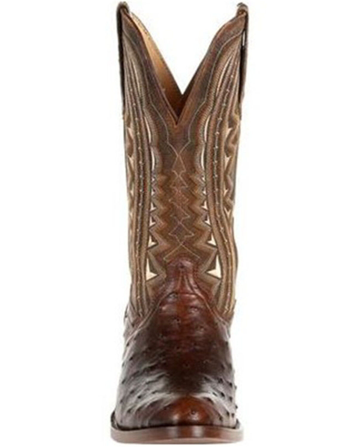 Durango Men's Exotic Full-Quill Ostrich Western Boots - Round Toe