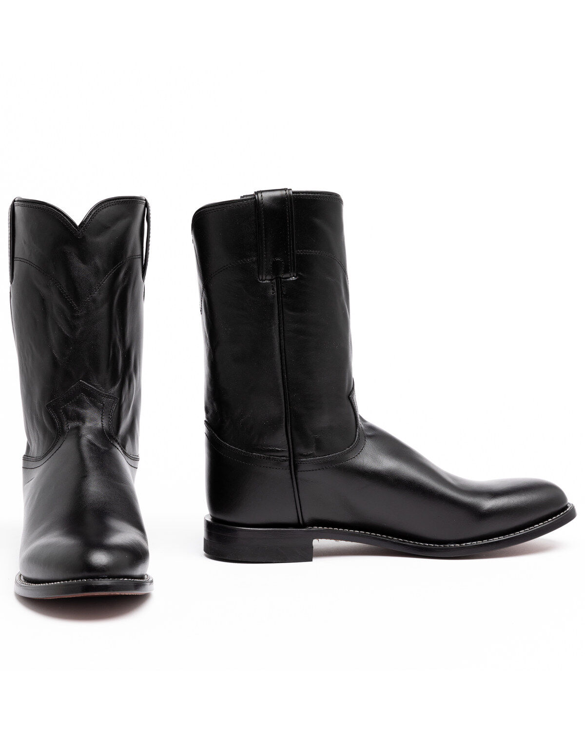 Justin Men's Classic Roper Western Boots - Round Toe