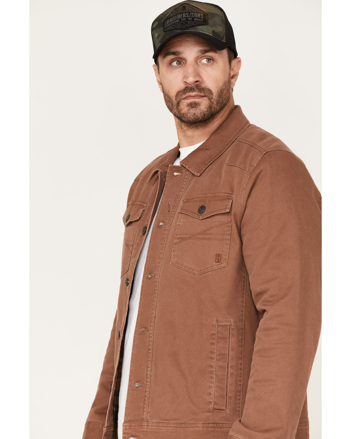 Brothers and Sons Men's Calvary Trucker Blanket-Lined Jacket