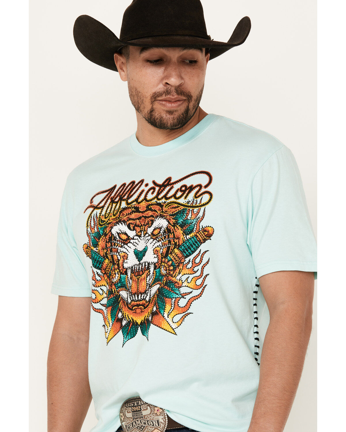 Affliction Men's Nightstalk Short Sleeve Graphic T-Shirt