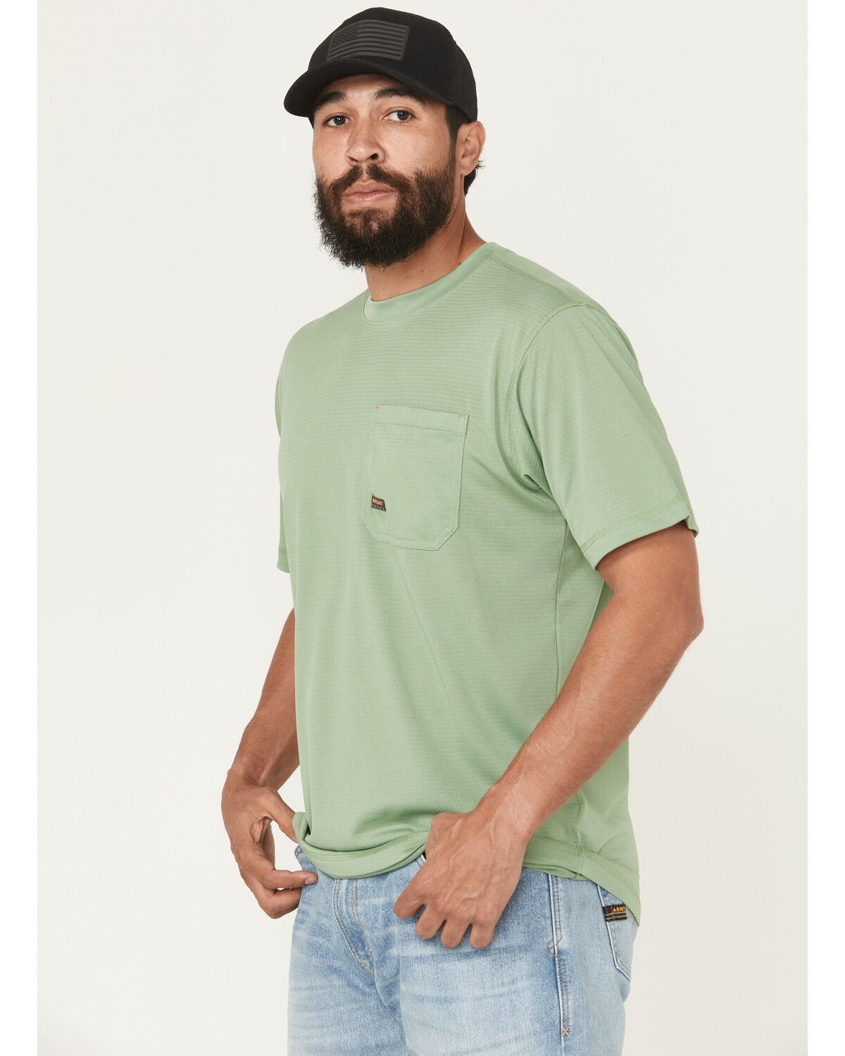 Ariat Men's Rebar Heat Fighter Short Sleeve Pocket Work Shirt - Big