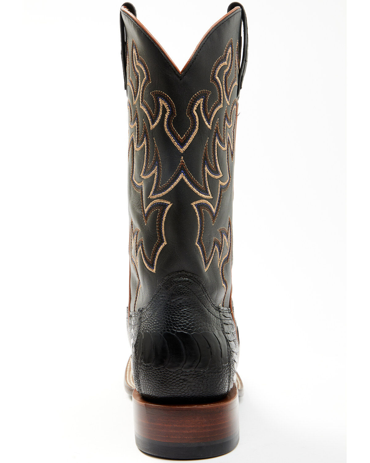 Cody James Men's Exotic Ostrich Leg Western Boots - Broad Square Toe