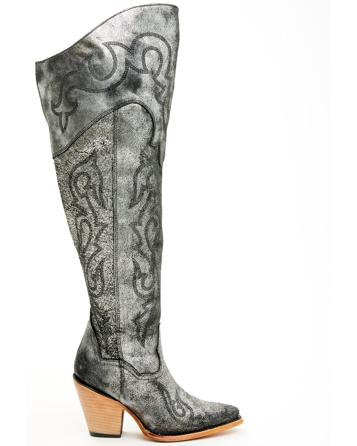 Corral Women's Metallic Tall Western Boots - Snip Toe