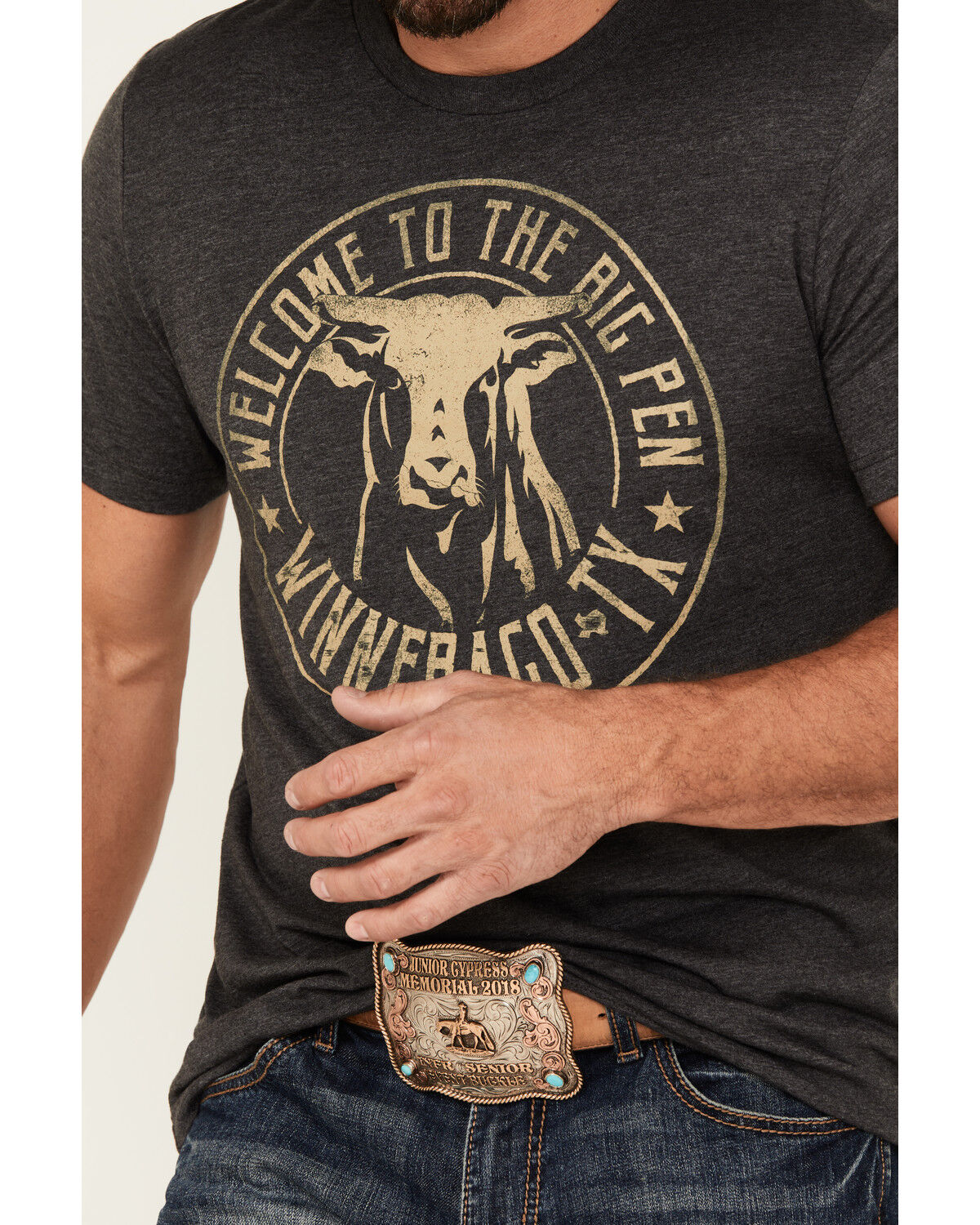 Rodeo Time Men's Welcome To The Big Pen Short Sleeve Graphic T-Shirt