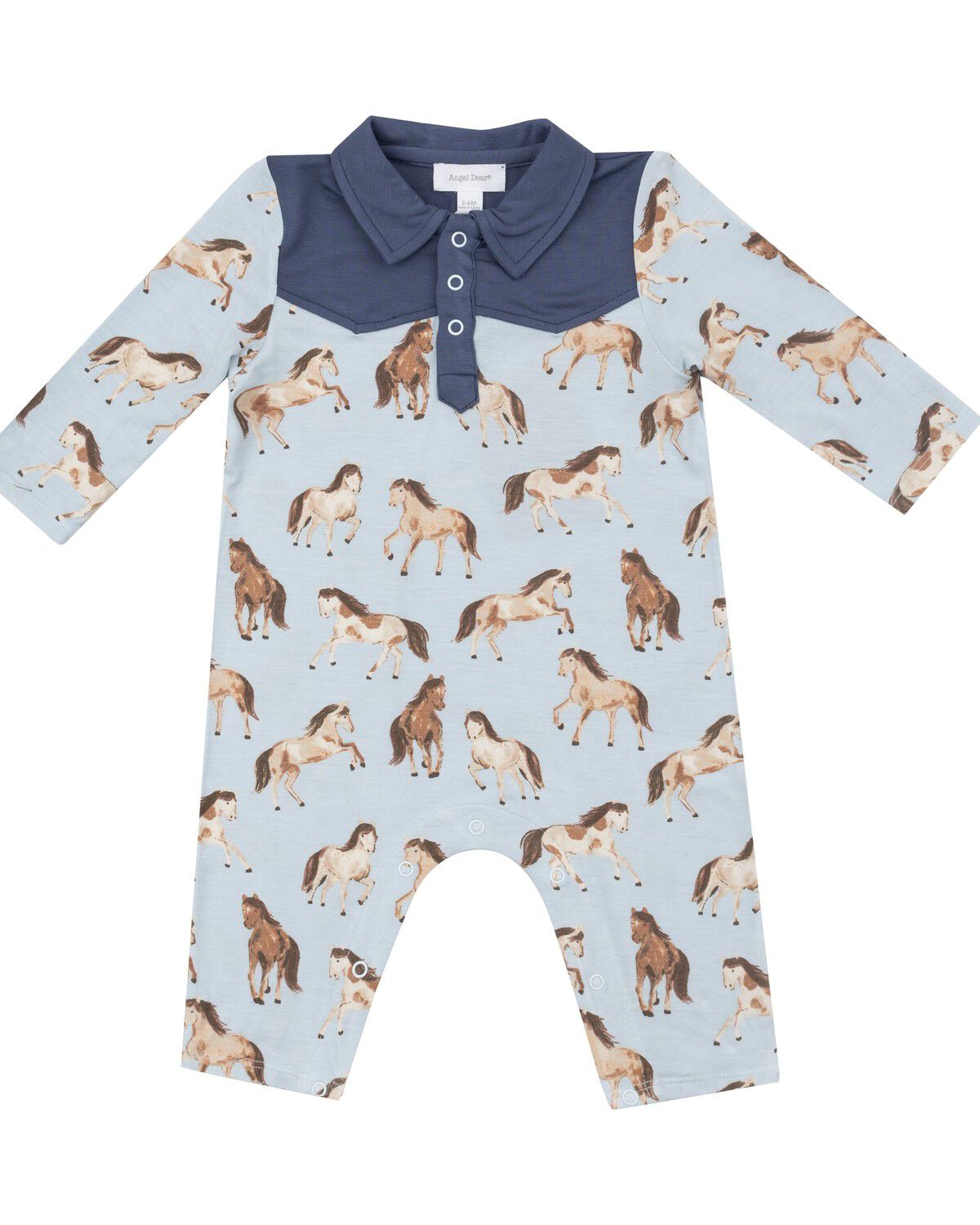 Angel Dear Infant Boys' Western Print Long Sleeve Onesie