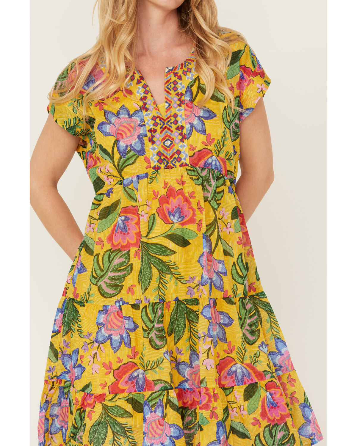 Johnny Was Women's Floral Prairie Mini Dress
