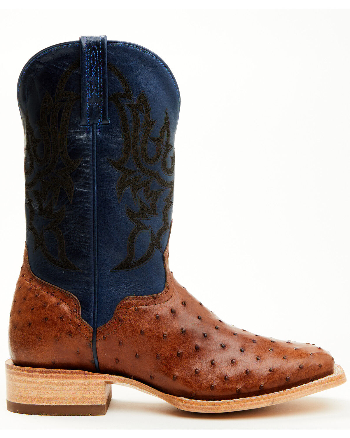 El Dorado Men's Exotic Ostrich Western Boots - Broad Square Toe