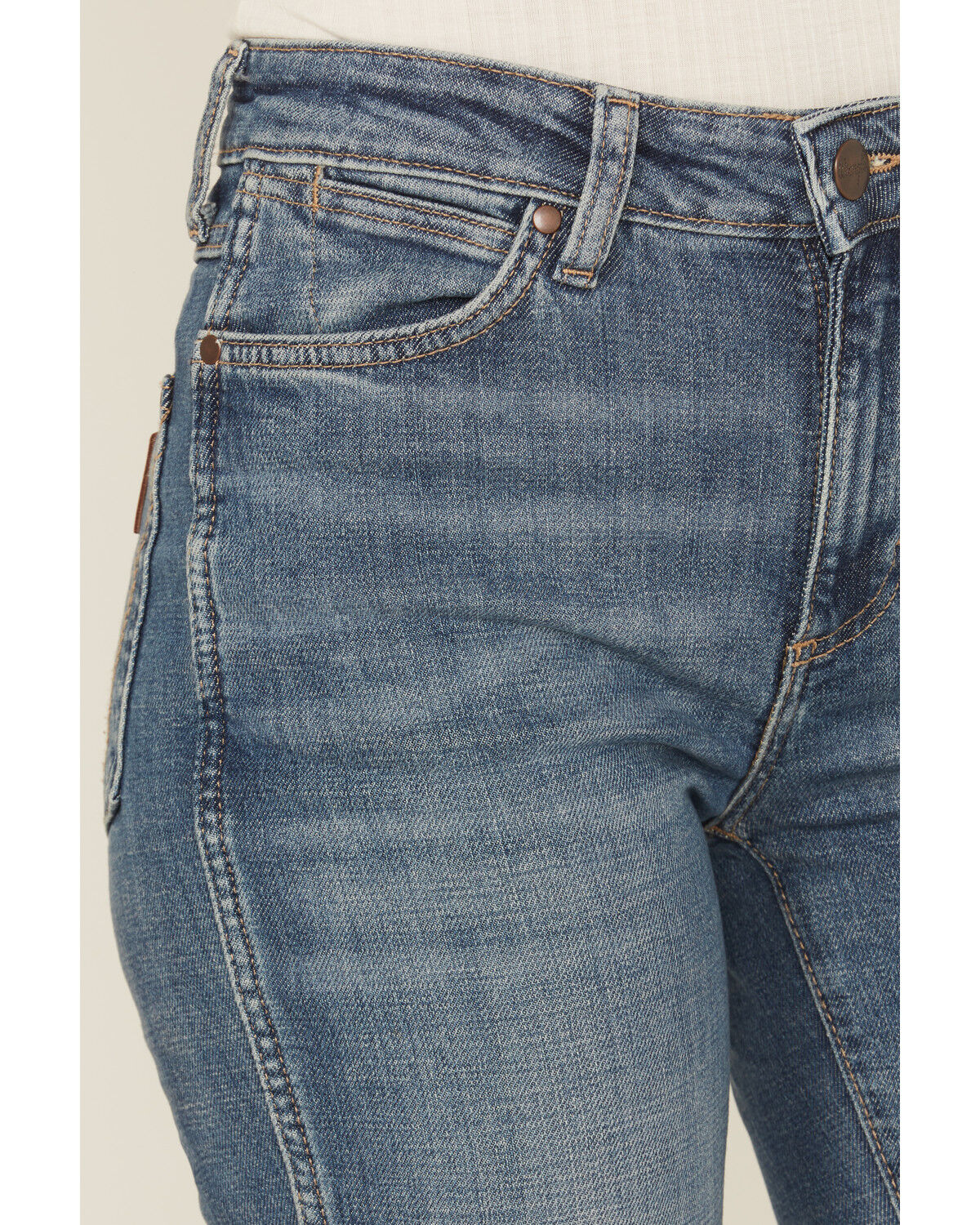 Wrangler Retro Women's Bailey Medium Wash High Rise Bootcut Stretch Denim Jeans