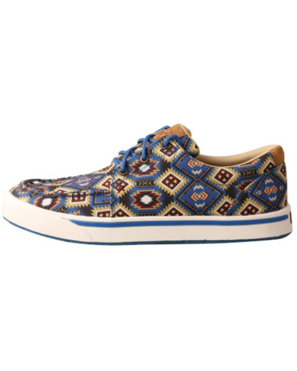 Twisted X Men's Southwestern Pattern Casual Kicks Shoes - Moc Toe
