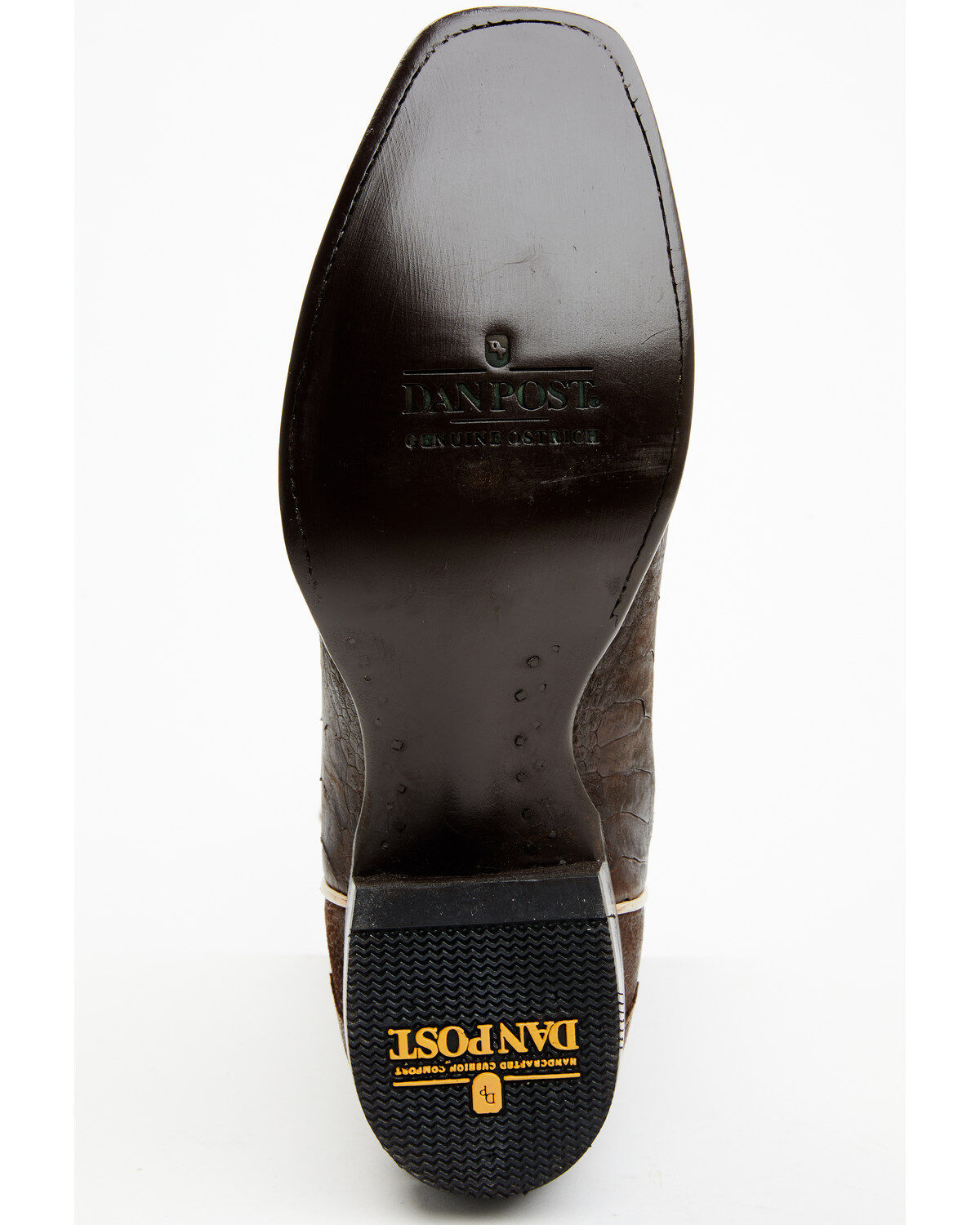 Dan Post Men's Exotic Ostrich Leg Western Boots - Square Toe