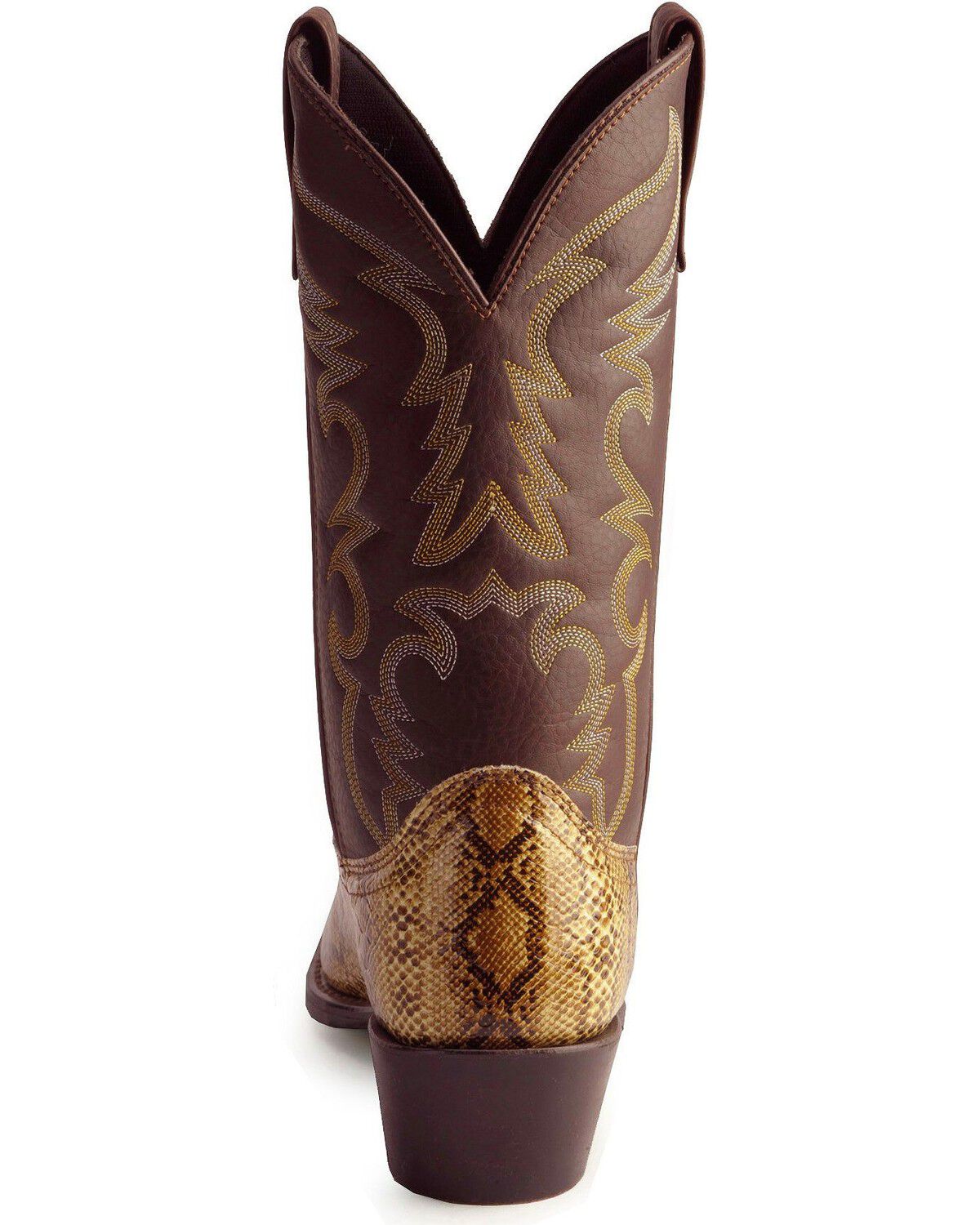 Laredo Men's Python Print Western Boots - Round Toe
