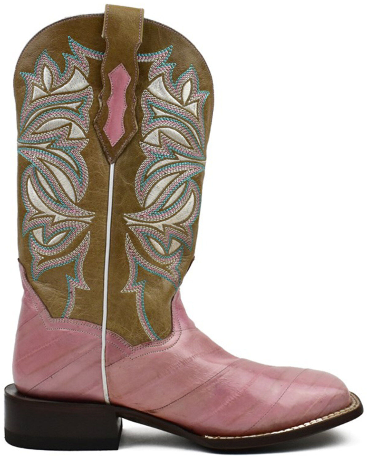 Dan Post Women's Eel Exotic Western Boots - Broad Square Toe