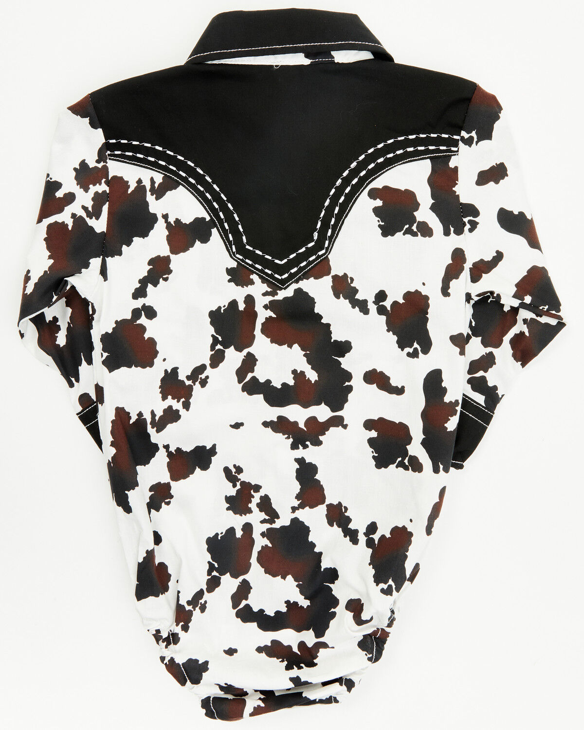 Cowgirl Hardware Infant Girls' Moody Cow Print Long Sleeve Snap Onesie