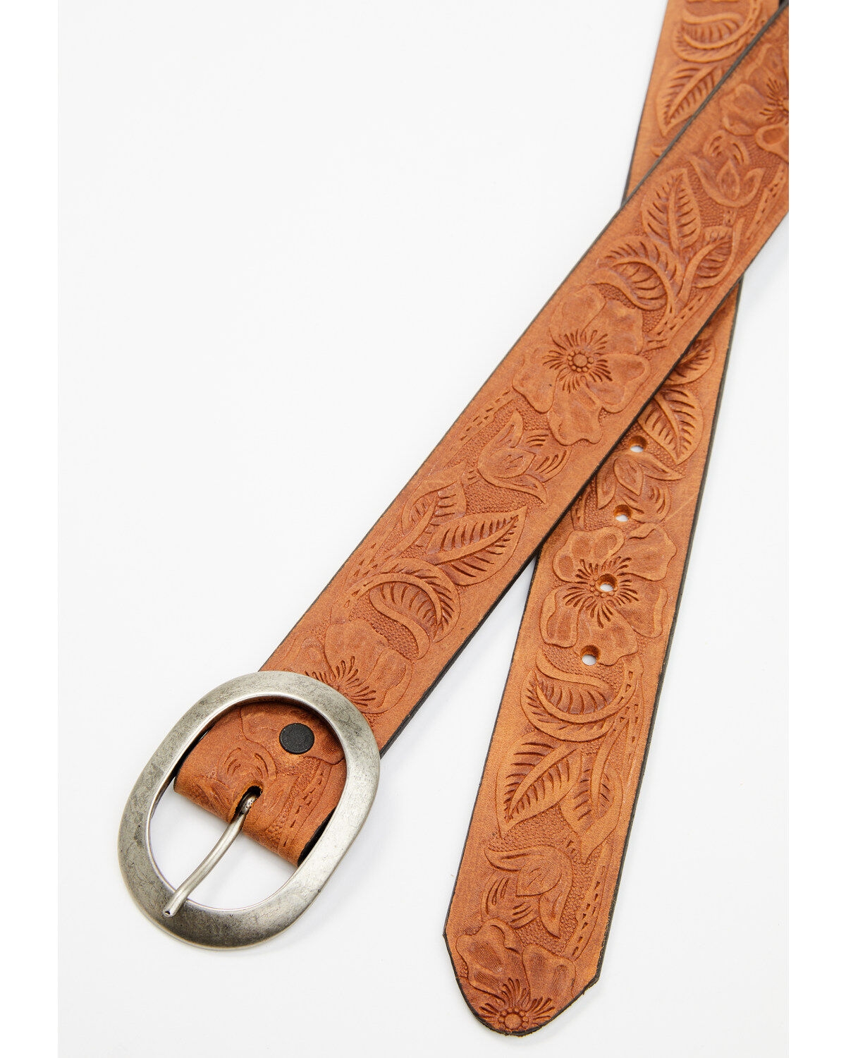 Cowgirls Rock Women's Floral Embossed Belt