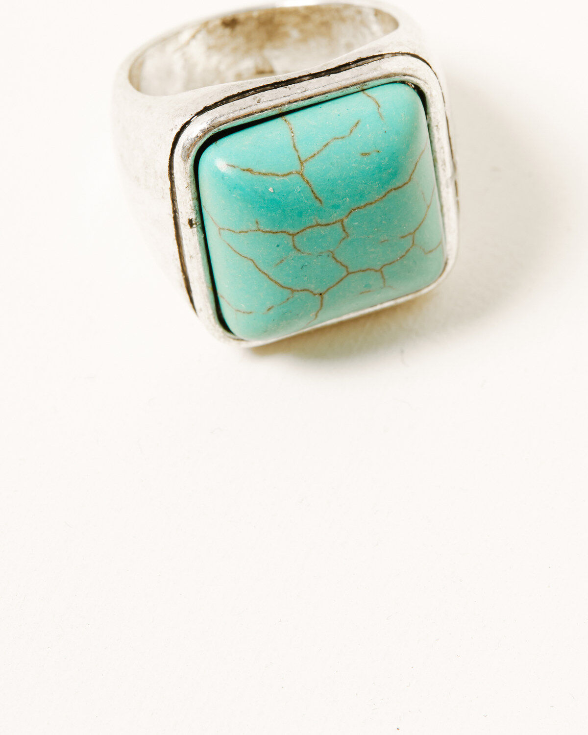 Shyanne Women's Square Turquoise Stone 3-Piece Ring Set