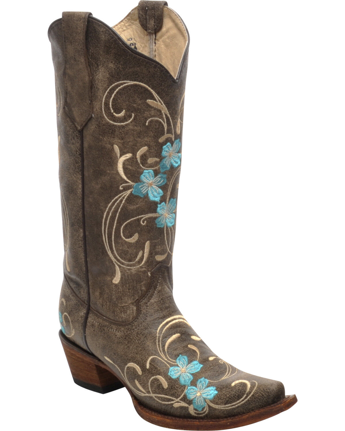 Corral Women's Cowhide Floral Western Boots