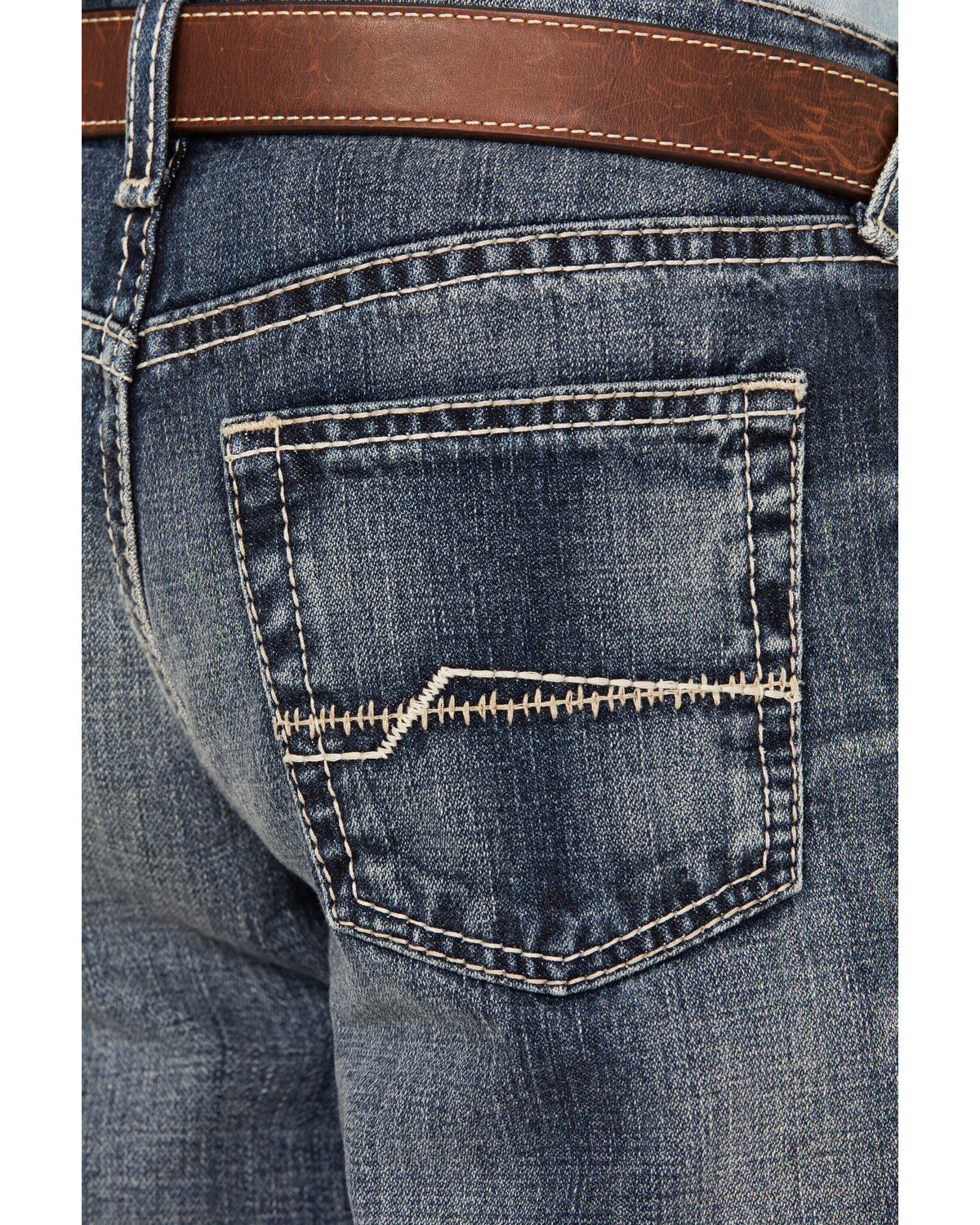 Ariat Boys' B4 Medium Wash Relaxed Bootcut Denim Jeans